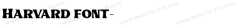 Harvard font字体转换